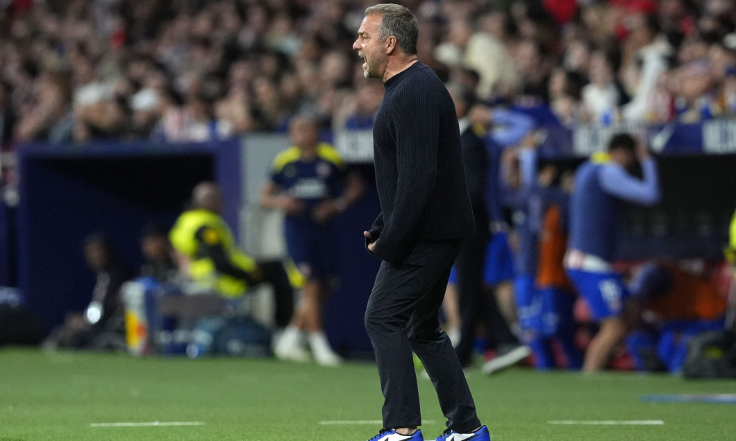 Match de football La Liga EA Sports opposant l'Atletico Madrid au FC Barcelone (1-2) au stade Riyadh Air Metropolitano à Madrid