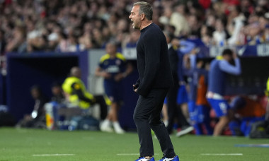 Match de football La Liga EA Sports opposant l'Atletico Madrid au FC Barcelone (1-2) au stade Riyadh Air Metropolitano à Madrid