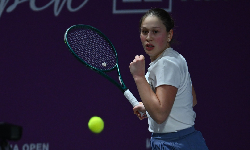 Transylvania Open 2025 - WTA 250 Tournament - Day 3 - Ruxandra Bertea v Kaja Juvan, Bucharest, Romania - 02 Feb 2026
