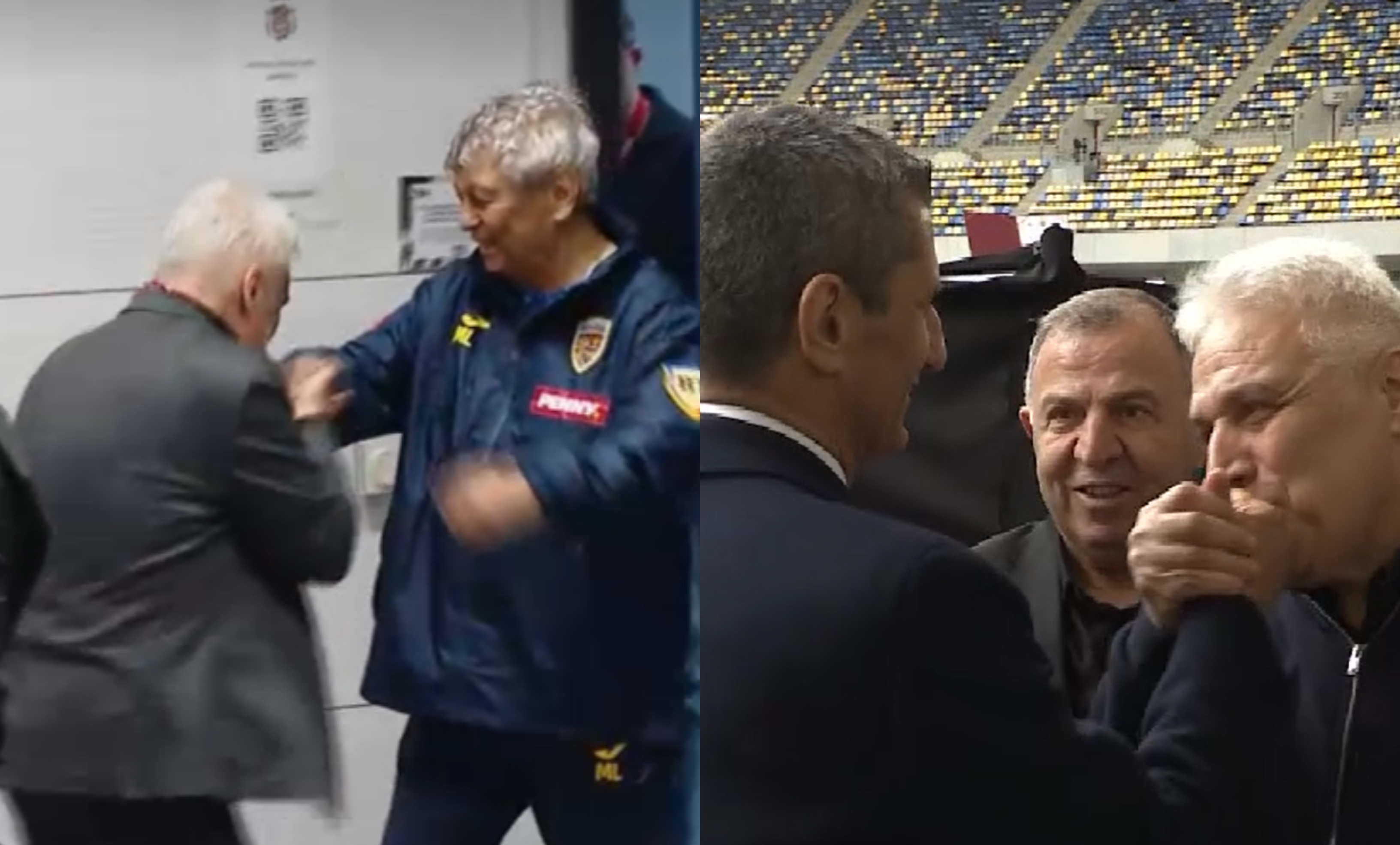 Imagine Stire I-a pupat mâna lui Mircea Lucescu și, după 15 zile, a repetat gestul cu Răzvan Lucescu | 2review.ro