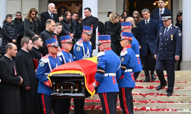 Funeral ceremony for Romanian coach Mircea Lucescu in Bucharest