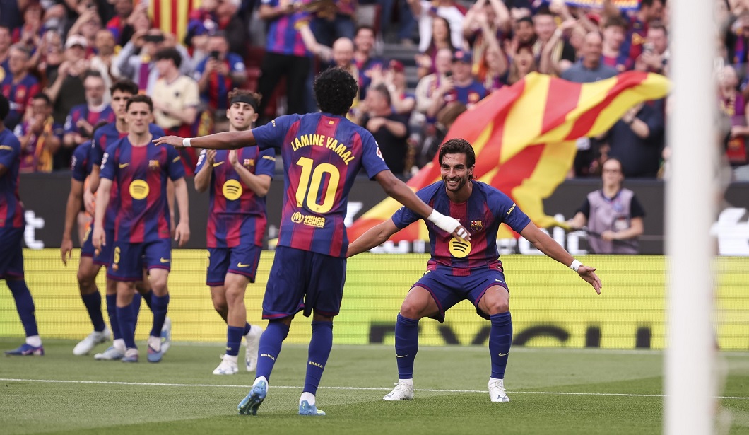 Imagine Stire Barcelona - Espanyol 4-1 | Pas URIAȘ spre titlu, după ce Lamine Yamal și Ferran Torres au făcut legea în derby-ul catalan | 2review.ro
