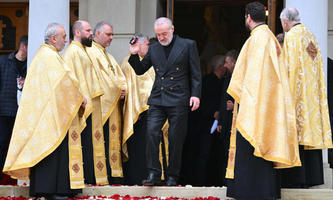 Funeral ceremony for Romanian coach Mircea Lucescu in Bucharest