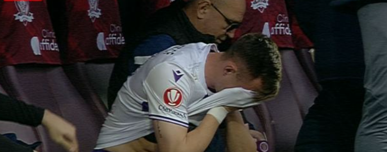 Lovitură! S-a accidentat după doar 5 minute în Rapid - FC Argeș!