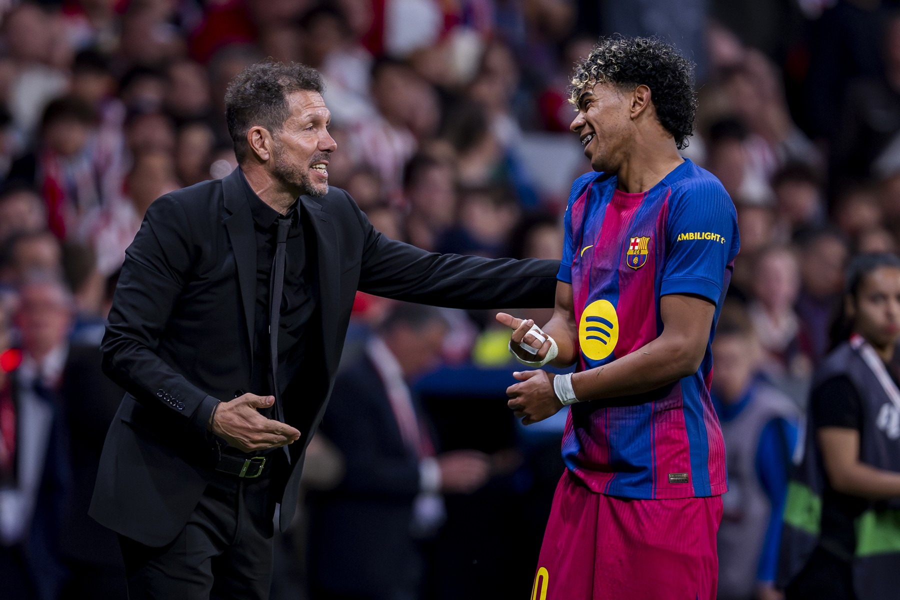 Yamal, mesaj direct către Diego Simeone înainte de Atletico - Barcelona: ”Să vedem dacă îmi face o favoare”