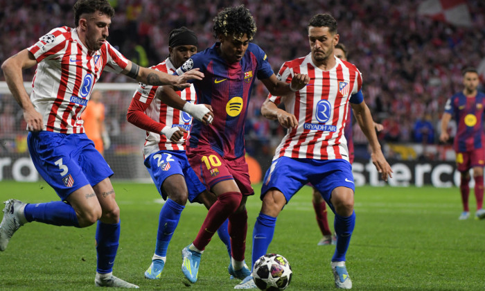 UEFA Champions League Quarter Finals Atletico Madrid V Barcelona