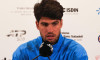 BARCELONA, SPAIN - APRIL 14: Carlos Alcaraz of Spain during the press conference following his first appearance at the Barcelona Open Banc Sabadell - Conde de Godó 2026, Round 4, at the Real Club de Tenis Barcelona. Carlos Alcaraz won the match 6-4, 6-2 a