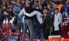 London, UK. 15th Apr, 2026. Mikel Arteta manager of Arsenal celebrates with his coaching staff at full time during the Arsenal vs Sporting Lisbon UEFA Champions League quarter final 2nd leg match at the Emirates Stadium, London. Picture credit should read