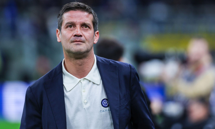 Cristian Chivu Head Coach of FC Internazionale looks on during Coppa Italia 2025/26 Semi-Finals 2nd Leg football match between FC Internazionale and Como 1907 at San Siro Stadium. Final score; Inter 3 : 2 Como.