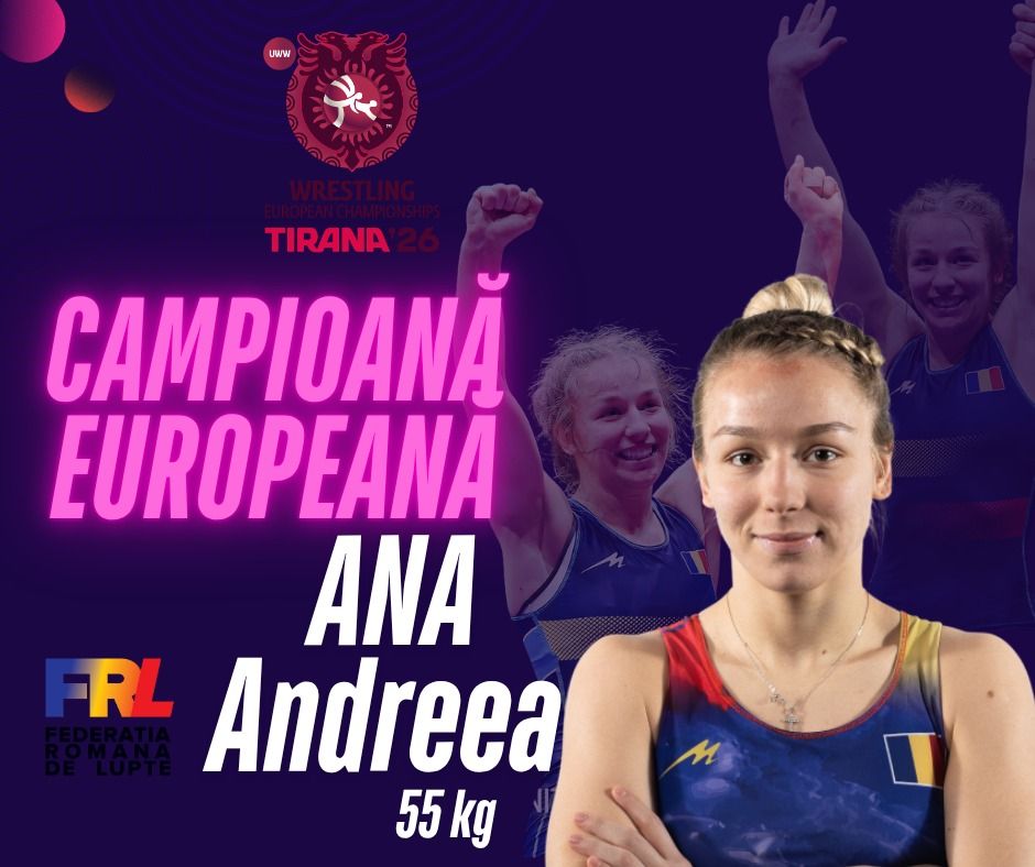 Imagine Stire Andreea Beatrice Ana a câștigat medalia de aur la Campionatele Europene de lupte! Alte două medalii de bronz obținute | 2review.ro