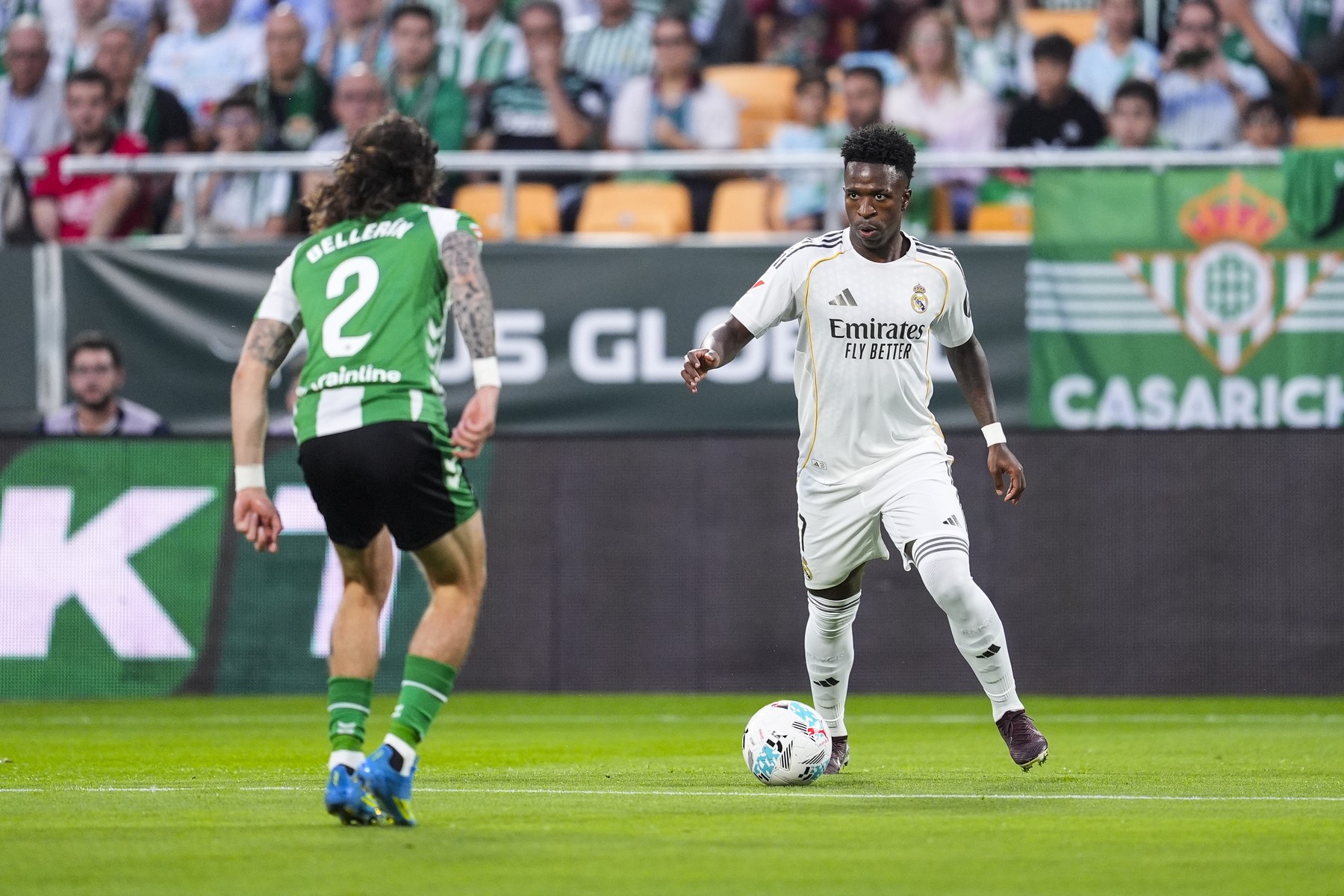 Imagine Stire Betis - Real Madrid 0-1, ACUM, Digi Sport 2. Vinicius a deschis scorul. Reușita lui Mbappe, anulată pentru ofsaid | 2review.ro