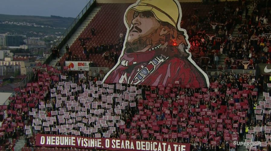 Imagine Stire Scenografia superbă afișată înainte de CFR Cluj - ”U” Cluj: ”O seară dedicată ție” | 2review.ro