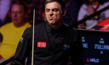 Sheffield, UK. 27th Apr, 2026. Ronnie O'Sullivan reacts during the John Higgins vs Ronnie O'Sullivan Halo World Championship 2026 match at The Crucible, Sheffield. Picture credit should read: Cody Froggatt/Sportimage Credit: Sportimage Ltd/Alamy Live News