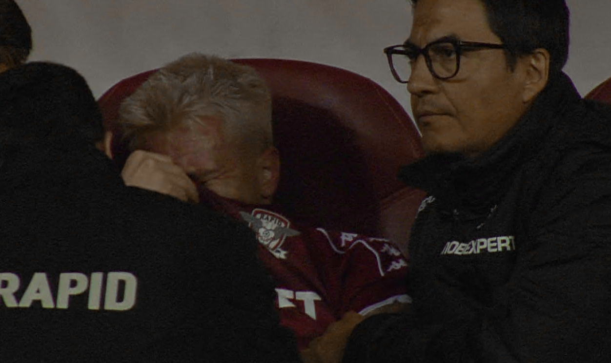 Imagine Stire Rapid a făcut anunțul despre Claudiu Petrila, după ce a ieșit în lacrimi în 1-3 cu Dinamo | 2review.ro