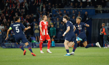 UEFA Champions League semifinal game between teams of Paris Saint-Germain Football Club and FC Bayern Munchen