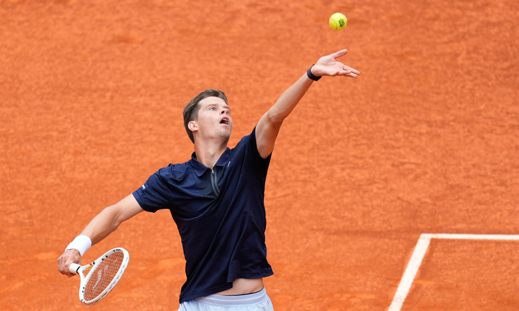 Alexander Blockx of Belgium against Casper Ruud of Norway during the Mutua Madrid Open 2026, ATP Masters 1000 and WTA 1000 on 30 April 2026 at La Caja Magica in Madrid, Spain