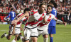 UEFA Conference League 2025 26 semifinals first match between Rayo Vallecano and Racing de Strasbourg at Vallecas Stadium in Madrid.