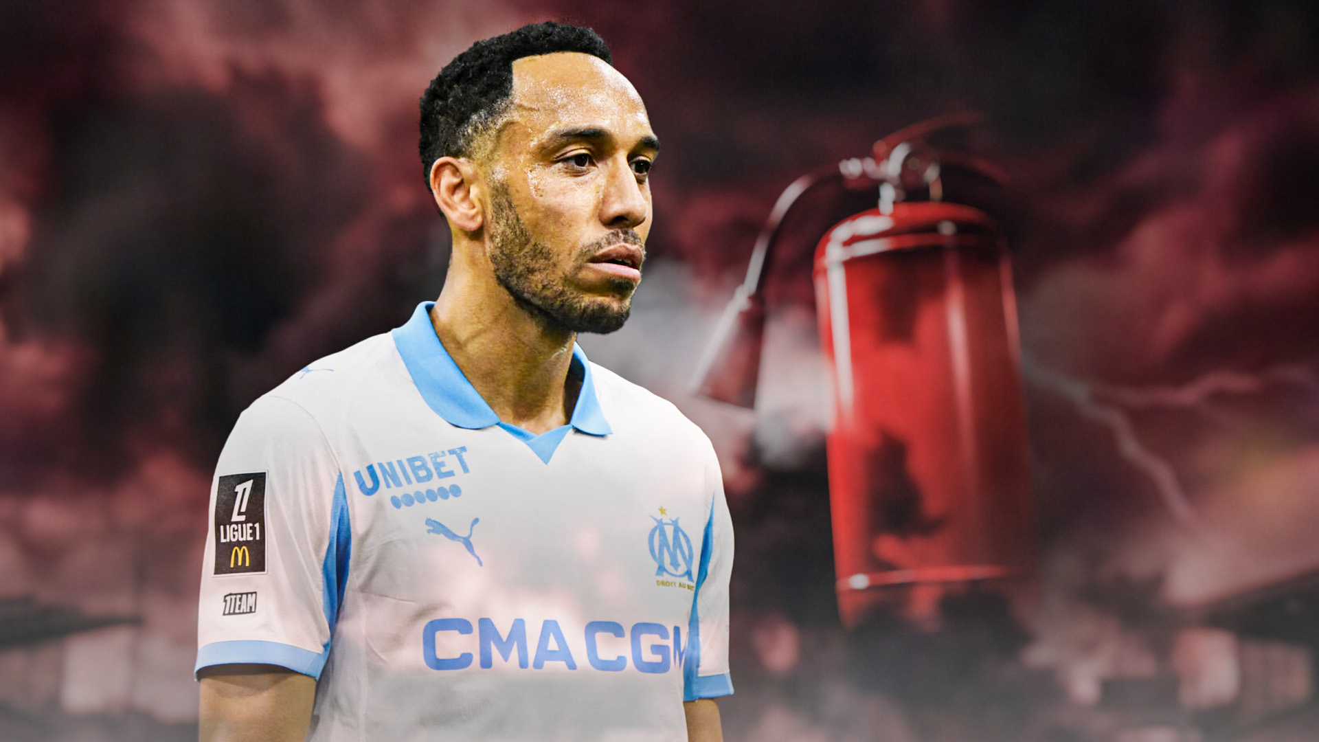 Imagine Stire A luat-o lumea razna! O nouă ”bătaie” a avut loc: Aubameyang a dat cu extinctorul la Marseille | 2review.ro