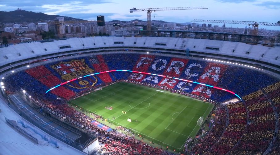 Imagine Stire Atmosferă electrizantă pe Camp Nou, înainte de Barcelona - Real Madrid! Scenografia de la El Clasico | 2review.ro