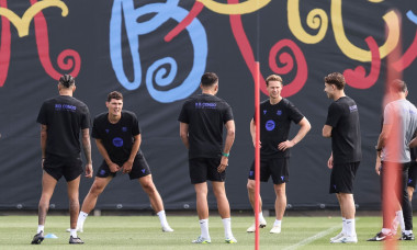 FC Barcelona training and press conference - LaLiga EA Sports, Sant Joan Despi, Spain - 01 May 2026