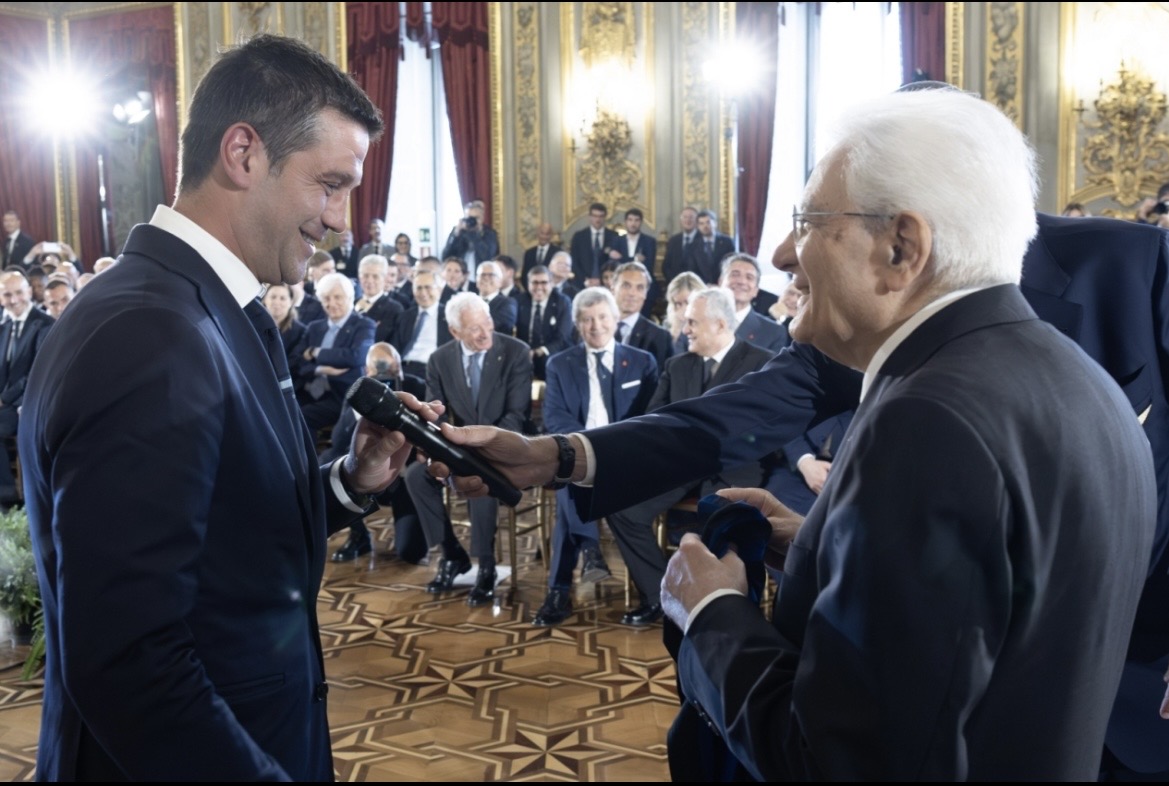 Imagine Stire Cristi Chivu, față în față cu președintele Italiei! Discursul susținut, direct de la Palazzo Quirniale | 2review.ro