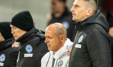 Francesco Calzona during national antehm during World Cup qualifier, Slovakia - Kosovo , 26. march 2026, Stadium Tehelne