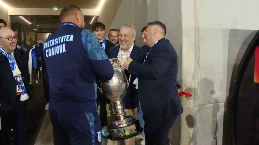 Mihai Rotaru nu s-a uitat la bani! Primă uriașă pentru jucătorii de la Craiova, după câștigarea Cupei României