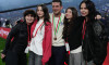 Rome, Italy. 13th May, 2026. Cristian Chivu Head Coach of FC Internazionale poses with his family at the end of the Coppa Italia Frecciarossa final match between SS Lazio and FC Internazionale at Olympic Stadium on May 13, 2026 in Rome, Italy Credit: Gius