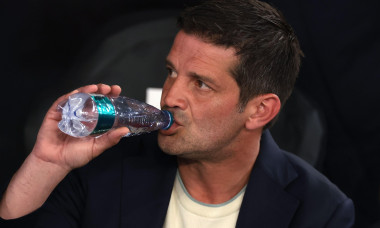 Rome, Italy. 13th May, 2026. Cristian Chivu Head coach of FC Internazionale drinks water prior to the SS Lazio vs Internazionale Coppa Italia final match at Olimpico, Rome. Picture credit should read: Jonathan Moscrop/Sportimage Credit: Sportimage Ltd/Ala