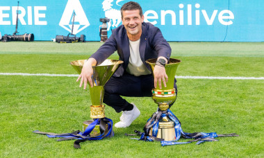 cristian chivu head coach Fc Internazionale winner serie A 2025-26 - serie A match FC Internazionale vs Hellas Verona serie A - Milan may 17 2026 Credit: Christian Santi/Alamy Live News