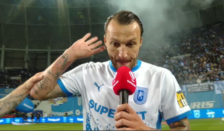 Imagine Stire Mogoș și Crețu, show după ce Universitatea Craiova a câștigat titlul. ”Ce am găsit dimineață?” | 2review.ro