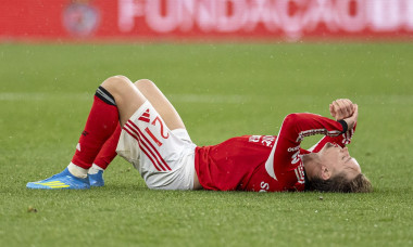 Lisbon, Portugal. 11th May, 2026. Andreas Schjelderup of SL Benfica reacts after the game during the Liga Portugal Betclic match between SL Benfica vs SC Braga at Estadio do SL Benfica on May 11th, 2026 (Photo by Joao Bravo/Sports Press Photo) Credit: SPP