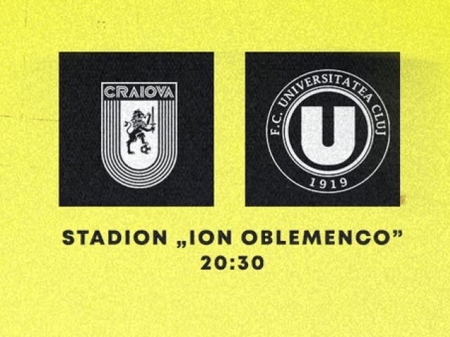 Universitatea Craiova - U Cluj | LIVE VIDEO, 20:30