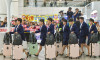 N. Korea women's football team in S. Korea