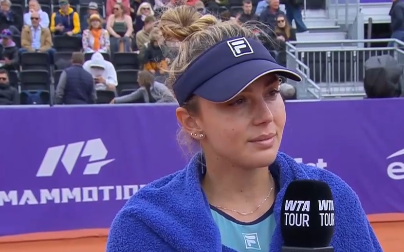 Jaqueline Cristian a reacționat, după ce s-a calificat în sferturile de finală de la WTA Strasbourg