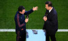 Aston Villa manager Unai Emery (left) ahead of a training session at Besiktas Park, Istanbul. Picture date: Tuesday May 19, 2026.