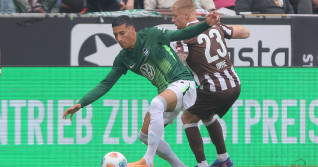 Fussball 1. Bundesliga, FC St. Pauli - VfL Wolfsburg