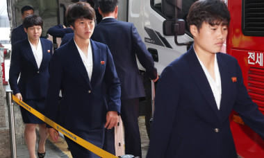 N. Korean football players