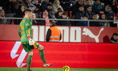Barcelona, Spain. 26th Jan, 2026. Goalkeeper Marc-Andre Ter Stegen (Girona FC) in action during a La Liga EA Sports match between Girona FC and Getafe CF at Estadi Municipal de Montilivi. Final Score: Girona FC 1:1 Getafe CF Credit: SOPA Images Limited/Al