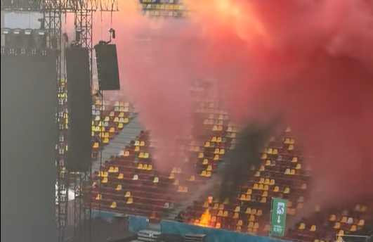 Imagine Stire Au apărut imaginile cu incendiul de la Arena Națională! | 2review.ro