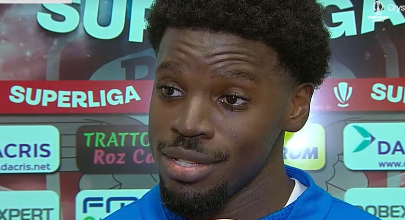 Imagine Stire Steven Nsimba a surprins, după Rapid - Universitatea Craiova 0-0. Ce a spus despre plecare | 2review.ro