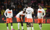 EINDHOVEN - (lr) Jeremie Frimpong of the Netherlands, Lutsharel Geertruida of the Netherlands, Brian Brobbey of the Netherlands, Quinten Timber of the Netherlands, Xavi Simons of the Netherlands during the friendly international match between the Netherla