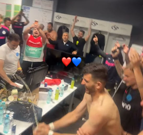 "Așa sunt zilele mele". Imagini din vestiarul FCSB-ului, după victoria din barajul cu Dinamo