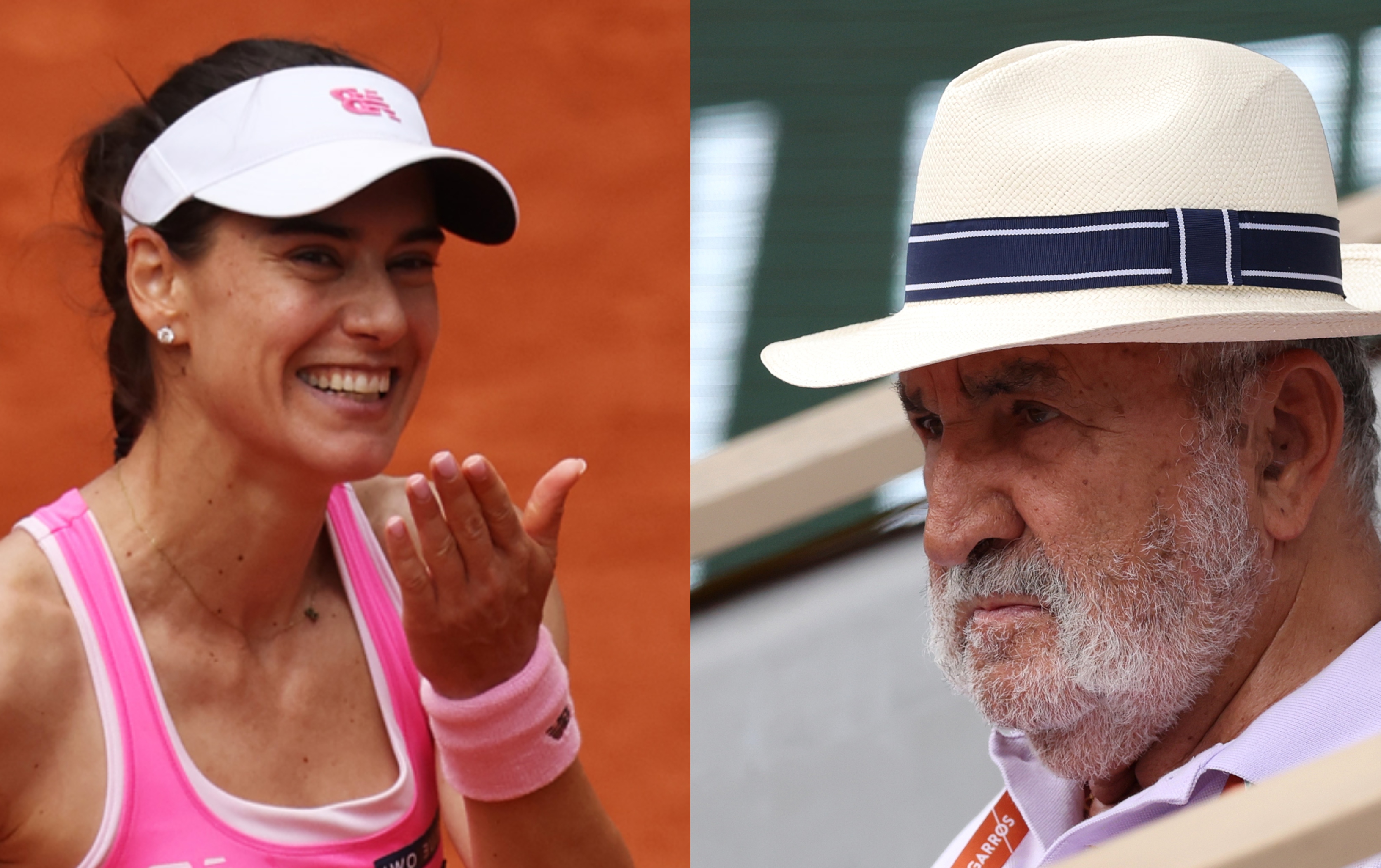 Imagine Stire Ion Țiriac a urmărit-o din tribune pe Sorana Cîrstea la Roland Garros, iar sportiva l-a văzut și nu s-a ferit | 2review.ro
