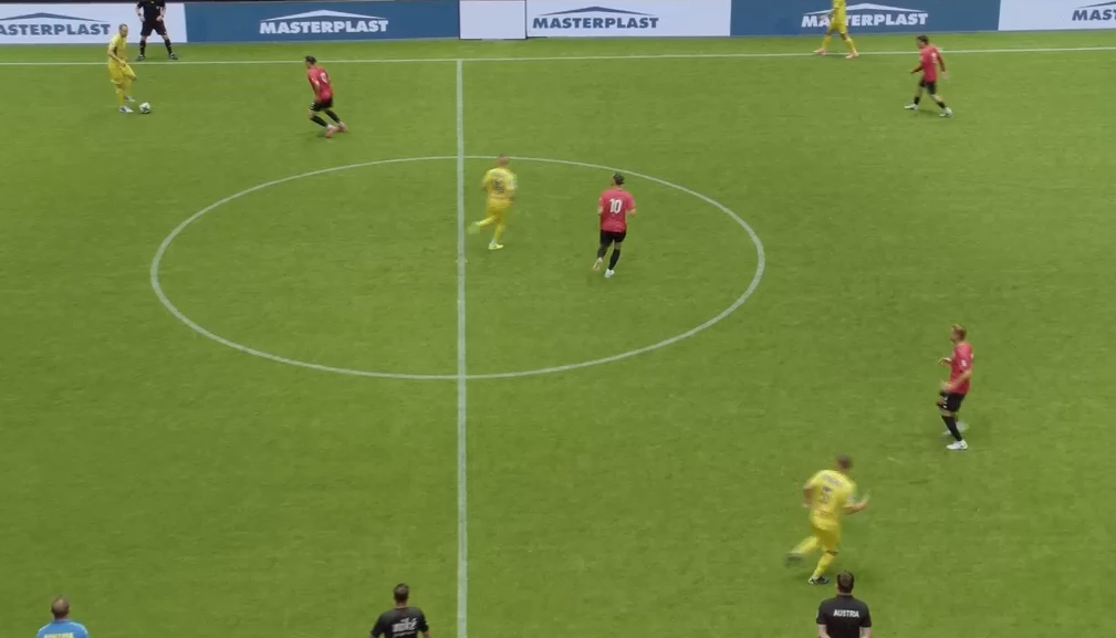 Imagine Stire România - Austria 4-0, ACUM, Digi Sport 1, în optimile Campionatului European de Minifotbal. ”Tricolorii” fac show! | 2review.ro