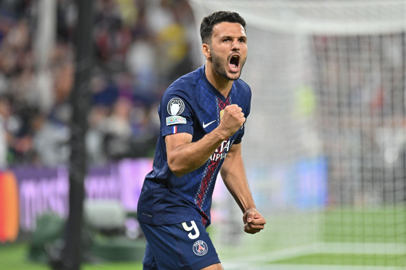 Budapest, Hungry. 31 May, 2026. Gonçalo Ramos #9 of Paris Saint-Germain during the UEFA Champions League 2026 Final between Paris Saint-Germain and Arsenal FC at Puskas Arena. Credit: Meng Gao/Alamy Live News