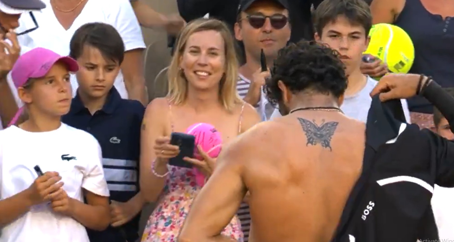 Berrettini s-a dezbrăcat la Roland Garros și o mămică a scos telefonul. Fiul ei a distrus instant momentul