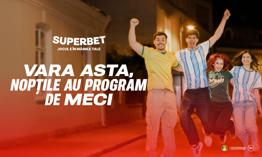 (P) Vara asta, nopțile au program de meci la Superbet! Iar zilele au program de surprize