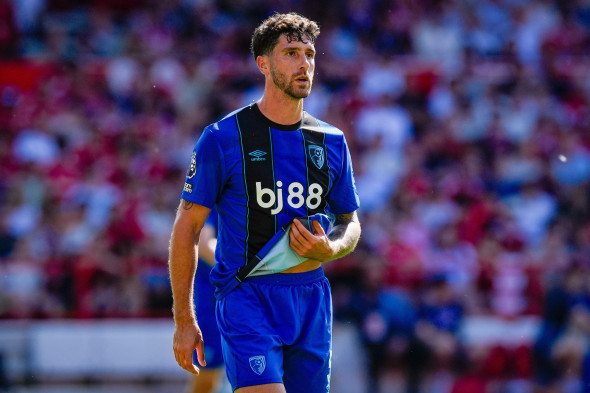 Marcos Senesi of Bournemouth during the Premier League match Nottingham Forest vs Bournemouth at City Ground, Nottingham, United Kingdom on 24 May 2026 (Photo by Maynard Manyowa/News Images)