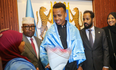 Somali referee Omar Artan welcomed home after US entry denial